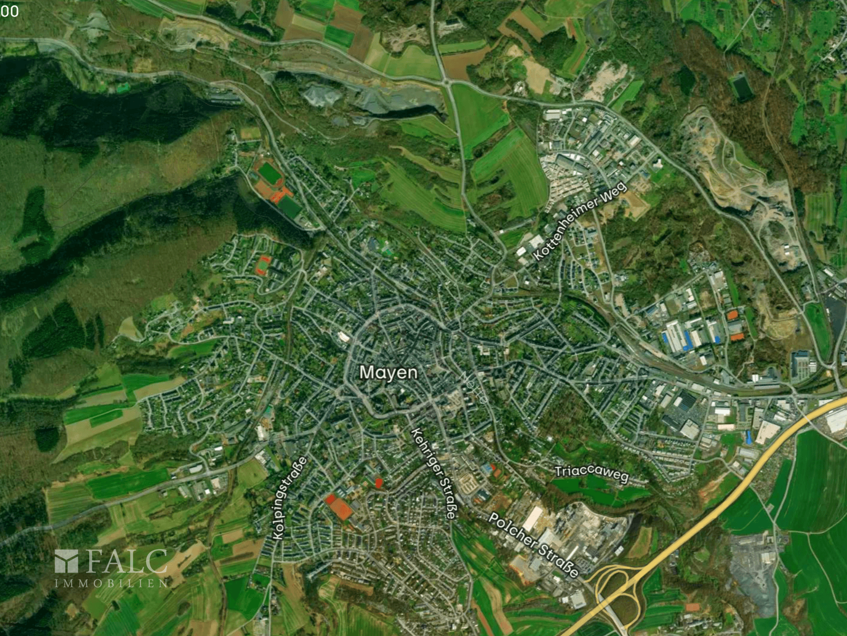 Lageplan-Koblenzer Straße 14-18, 56727 Mayen, Deutschland-Kartenausschnitte